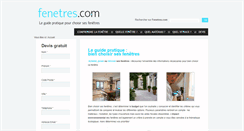 Desktop Screenshot of fenetres.com