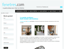 Tablet Screenshot of fenetres.com